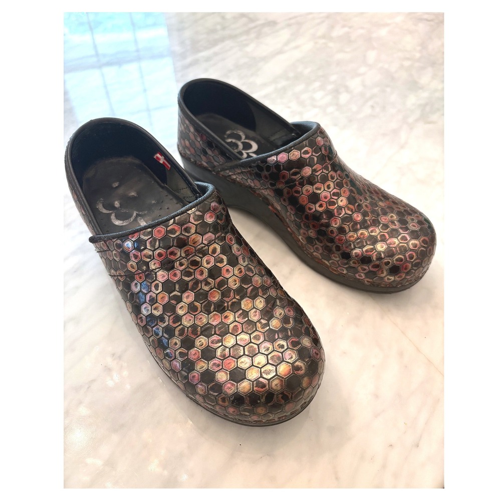 Sanita Honeycomb Professional Clogs Metallic Womens 37 EU US 6.7 - 7 Comfort